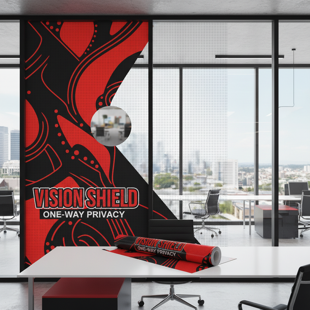 Adhesive Window Perf | One-Way Visibility Window Film | PrintzOnDeck