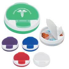 Custom Branded Rotating Pill Organizer (250 ct) | PrintzOnDeck