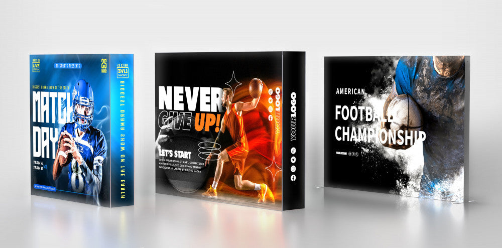 10ft SEG Backlit Fabric Display | Silicone Edge Graphic | PrintzOnDeck