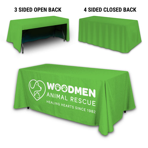 Custom 6-Foot Table Covers for Events | PrintzOnDeck