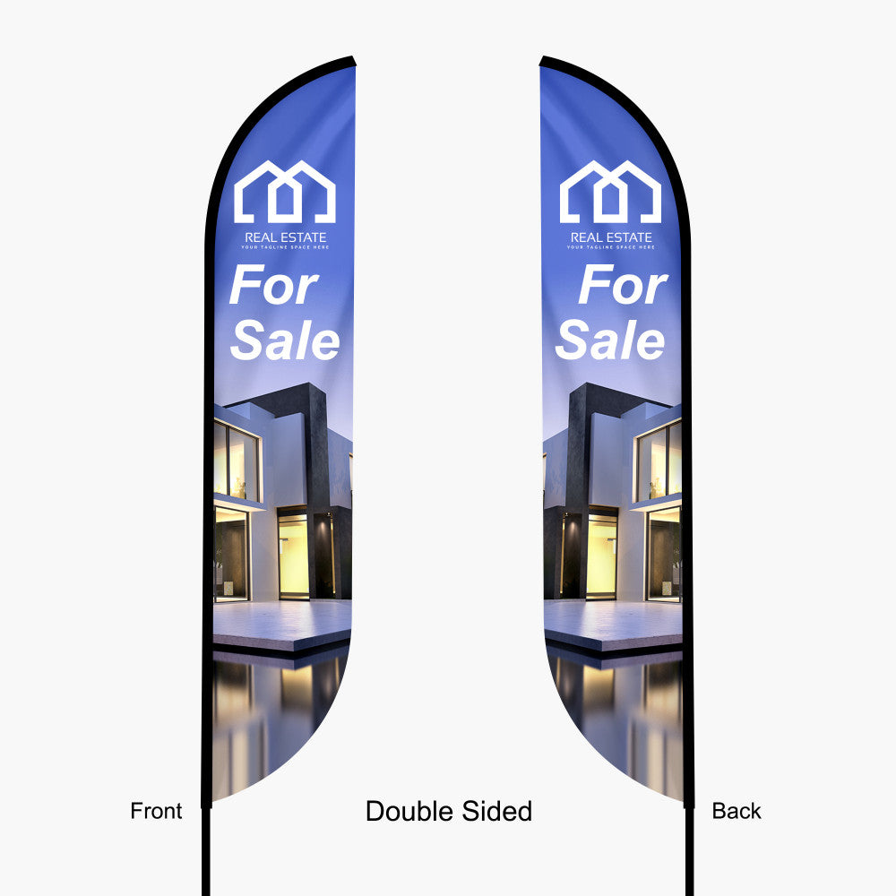 Custom Feather Convex Flag – 2-Sided Print | PrintzOnDeck