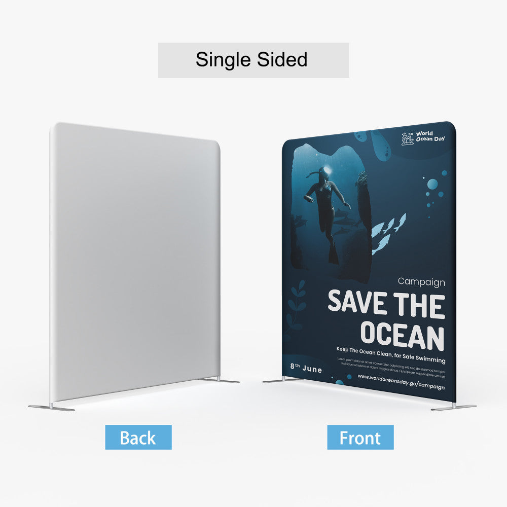 Straight Tension Fabric Displays 8ft.