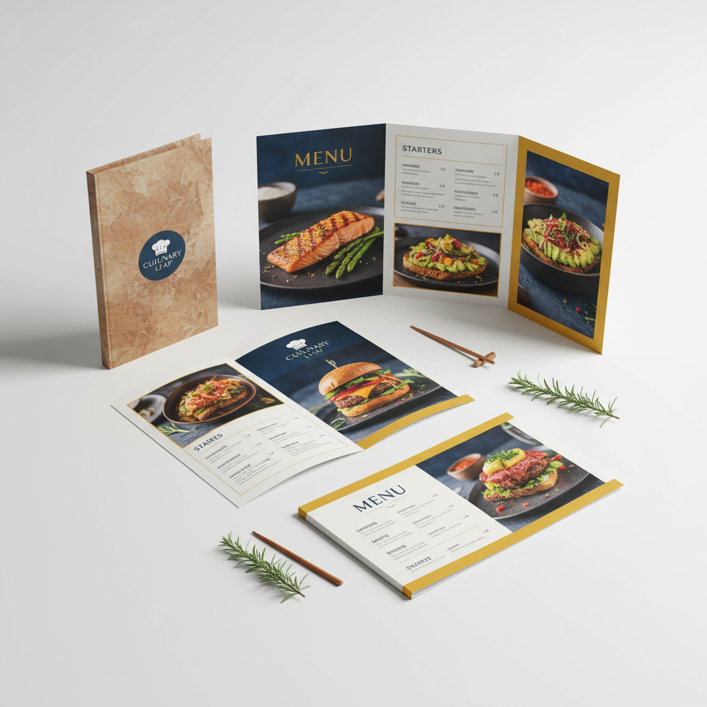 Custom Printed Menus – 100 Count | Restaurant & Event Menus ...