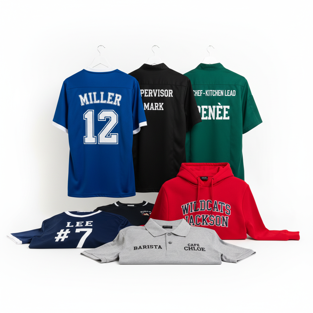 Number Personalization Add-On | Custom Number Printing | Per Piece