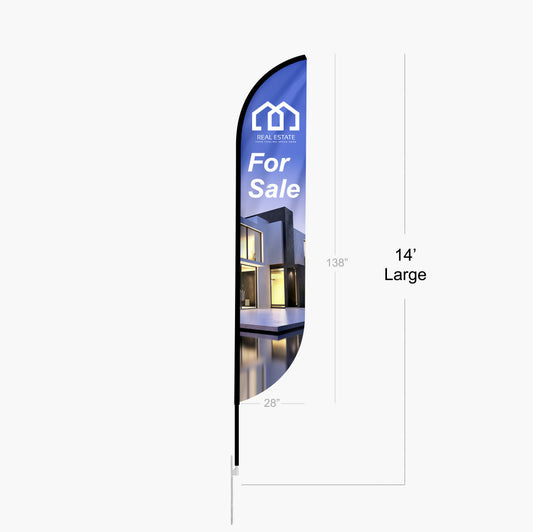 Custom Feather Convex Flag – 2-Sided Print | PrintzOnDeck