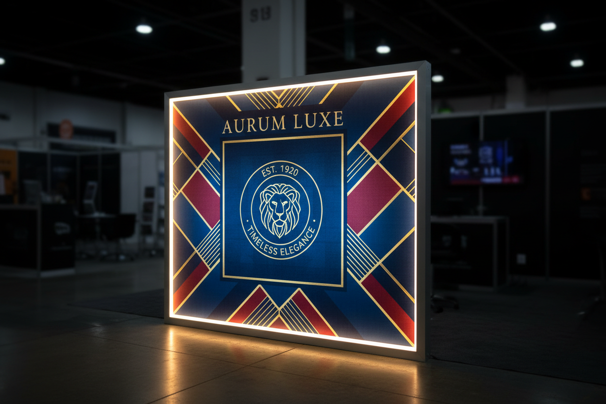 8ft SEG Backlit Popup Display | LED Trade Show Display | PrintzOnDeck ...