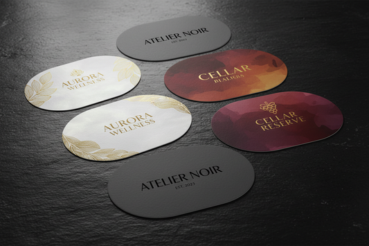 Custom Oval Business Cards