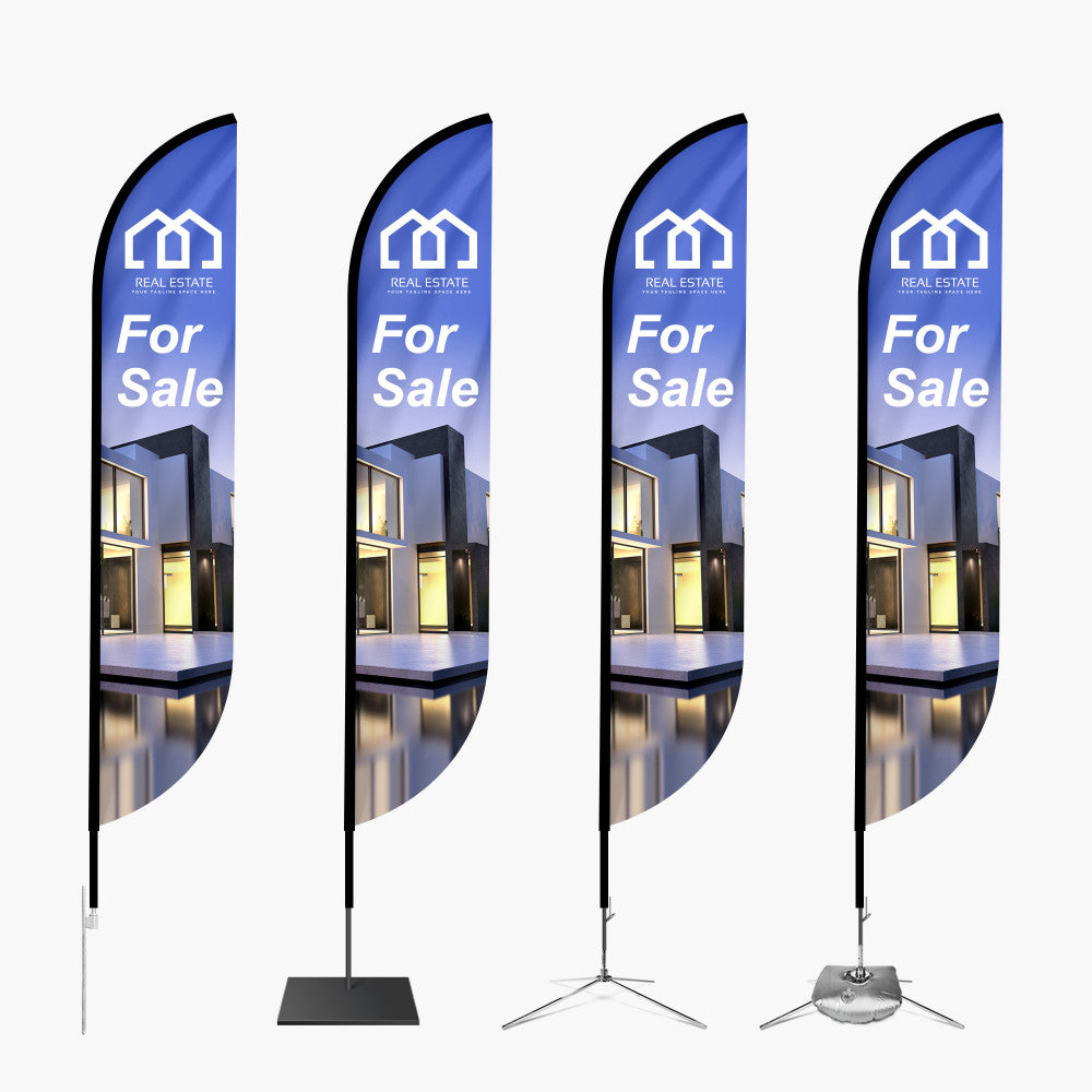 Custom Feather Convex Flag – 2-Sided Print | PrintzOnDeck