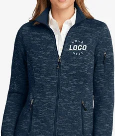 Custom Printed Women's Sweater Fleece Full-Zip | PrintzOnDeck