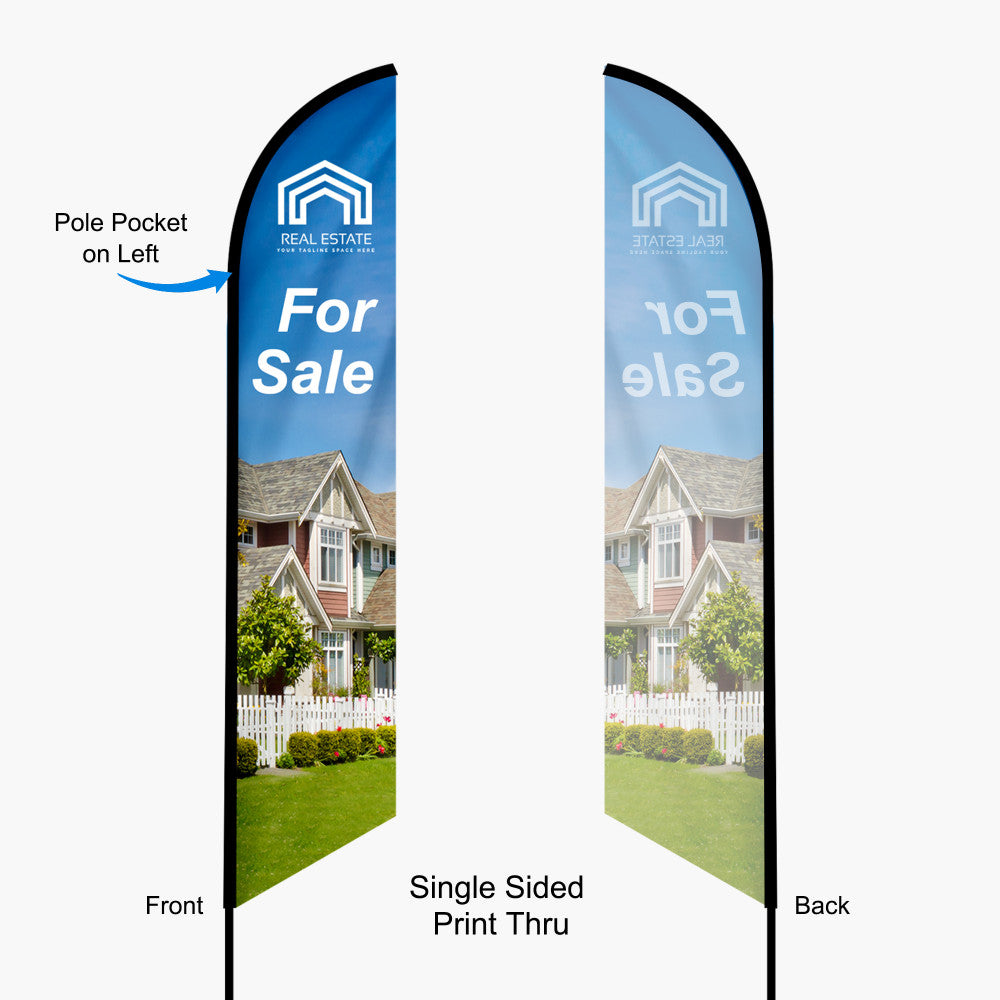 Custom Feather Angled Flag | PrintzOnDeck
